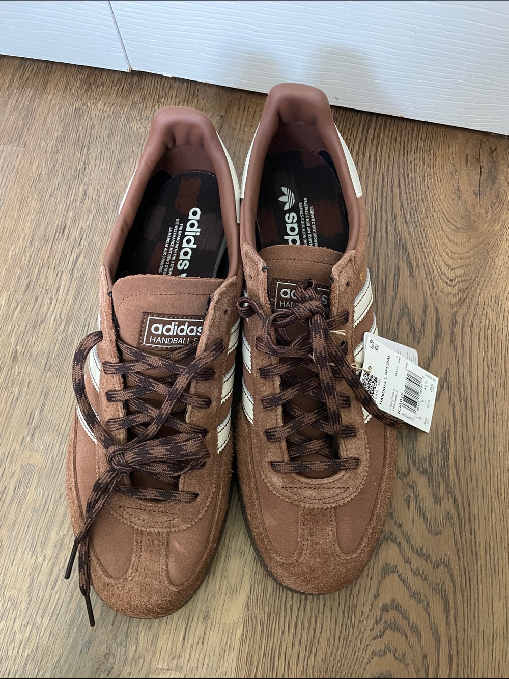 Adidas Handball Spezial Size 9.5 Mens Brown White Gum KJ6016 - NEW no box - Picture 5 of 10